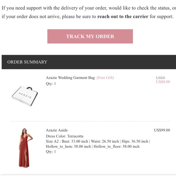 Azazie Aaida A2 Terracotta - Picture 3 of 8